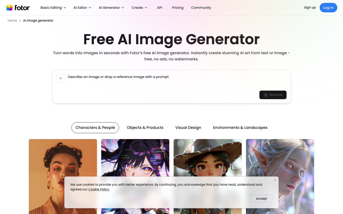 Fotor AI Art Generator