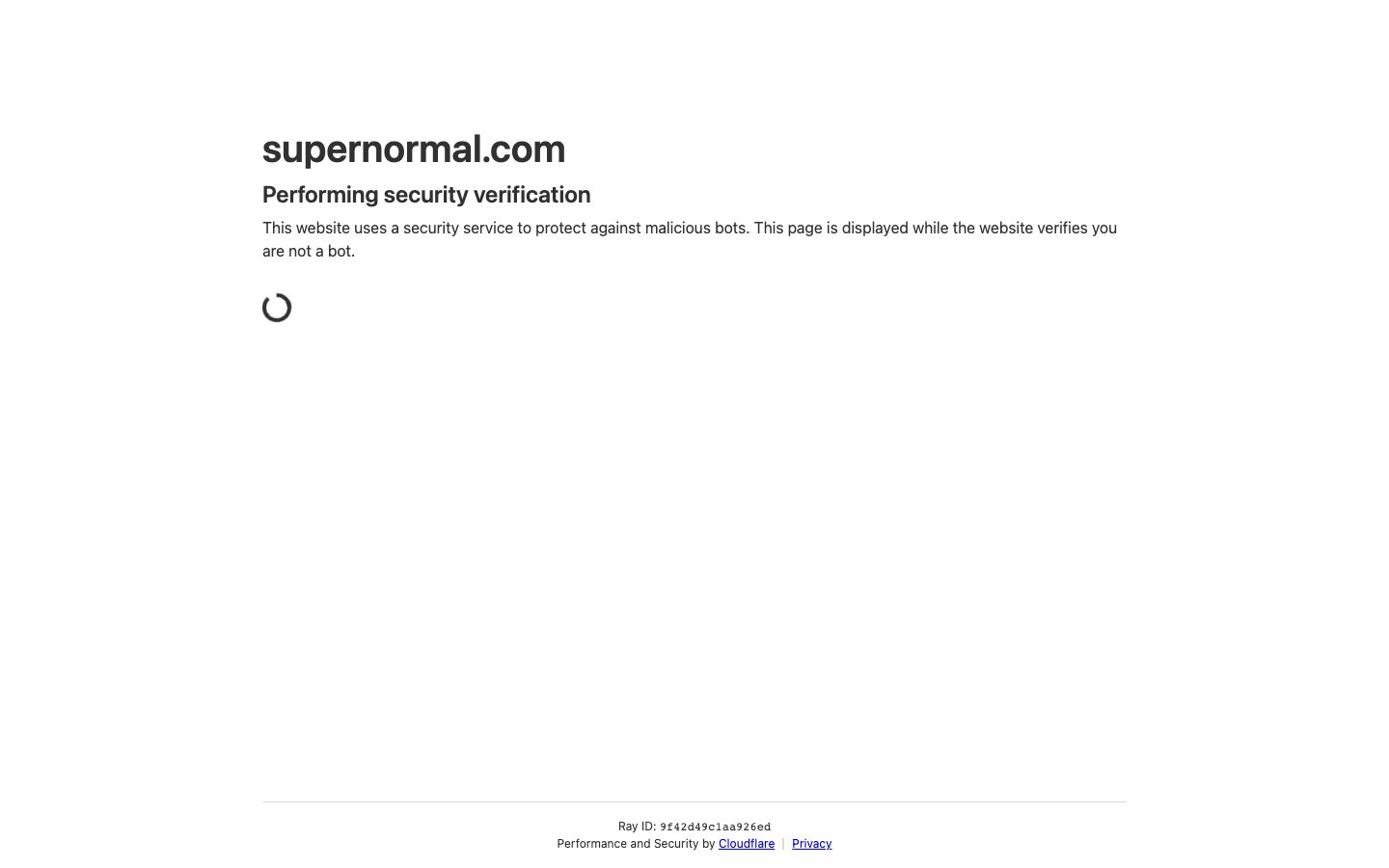 Supernormal