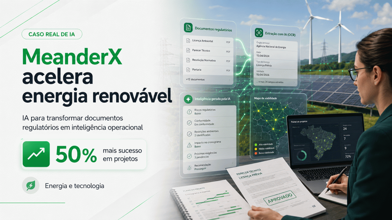 Como a MeanderX usa IA para acelerar projetos de energia renovável