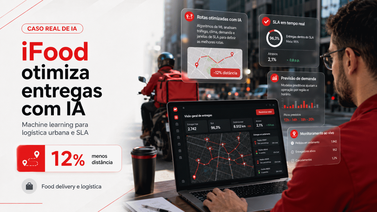 Como o iFood reduziu distância percorrida por entregadores com IA